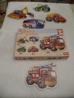 Educa - Baby puzzle - 5 puzzles - Les véhicules 24 mois +, Kinderen en Baby's, Speelgoed | Kinderpuzzels, Ophalen of Verzenden