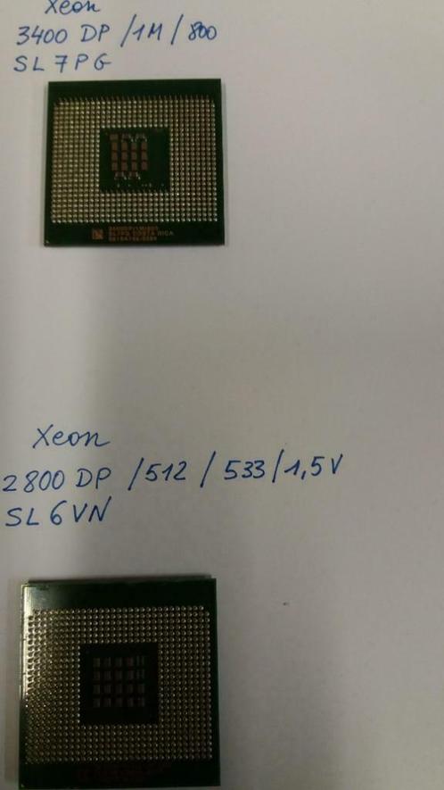 verschillende processors INTEL XEON en AMD, Computers en Software, Processors, Gebruikt, Ophalen of Verzenden