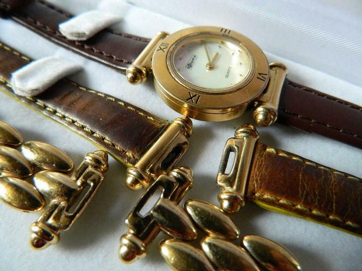 RODANIA verguld dameshorloge, Handtassen en Accessoires, Horloges | Dames, Gebruikt, Polshorloge, Overige merken, Overige materialen