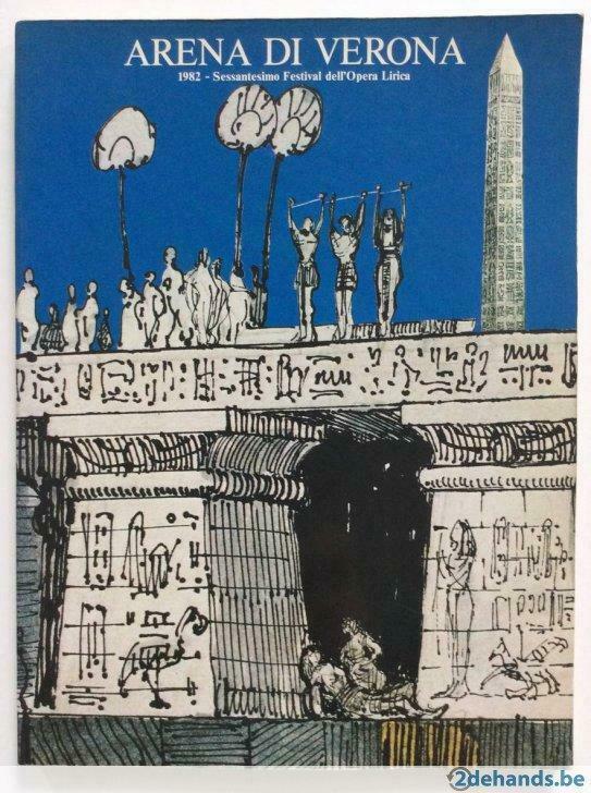Arena di Verona 1982 Sessantesimo Festival dell'Opera Lirica, Livres, Journaux & Revues, Utilisé, Enlèvement ou Envoi