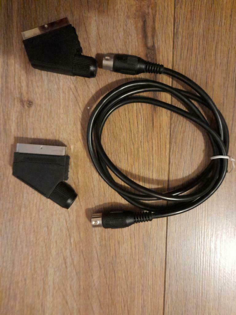 Câble audio vidéo multifonction Péritel/ DIN 7pôles/ Péritel, TV, Hi-fi & Vidéo, Enlèvement ou Envoi, Comme neuf, Moins de 2 mètres