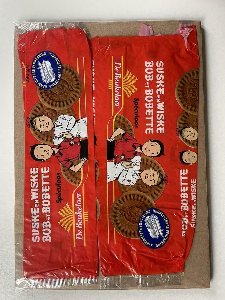 Suske en wiske speculoos verpakking leeg 1996 L119, Verzamelen, Stripfiguren, Gebruikt, Overige typen, Suske en Wiske, Ophalen of Verzenden