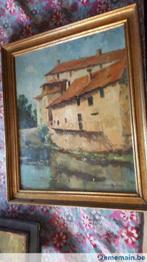 Huile sur panneau ancienne signée, Ophalen