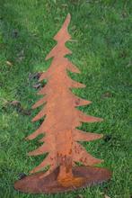 Sapin en métal rouillé sur base ovale(hauteur 80 cm), Jardin & Terrasse, Enlèvement, Neuf
