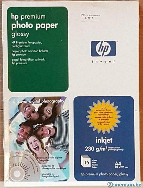 Papier Glacé Photo HP Premium Photo Paper Glossy A4, TV, Hi-fi & Vidéo, Photo | Papier photo, Neuf, Enlèvement ou Envoi