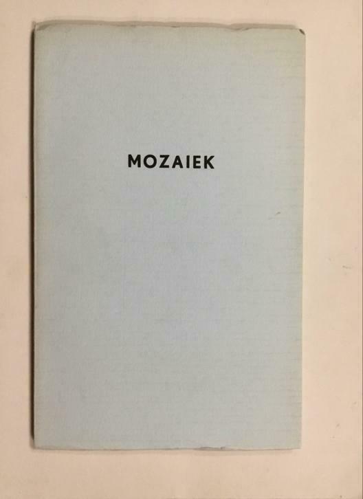 Mozaïek/Frans Ceulemans enz..., Livres, Poèmes & Poésie, Comme neuf, Enlèvement ou Envoi
