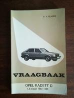 Vraagbaak Opel Kadett D 1,6 diesel 1982-1985, Enlèvement ou Envoi