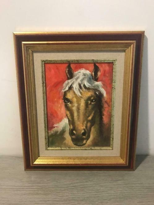 Schilderij paarden, Antiquités & Art, Art | Peinture | Classique, Enlèvement