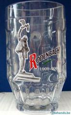 Bier brouwerij kroes glas Rodenbach met blauwvoet H 15,7cm -, Utilisé, Enlèvement ou Envoi
