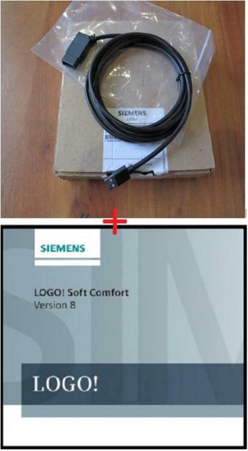 (1.9) PC programmeer kabel voor PLC siemens logo met softw  