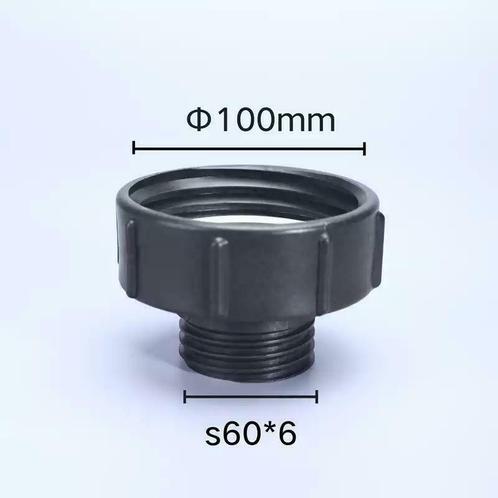 IBC-adapter van S100x8 naar S60x6, Jardin & Terrasse, Barils de pluie, Neuf, Synthétique, Enlèvement ou Envoi