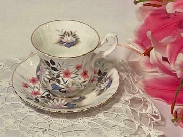 Vintage Richmond Bone China England porselein theekop schote, Enlèvement ou Envoi