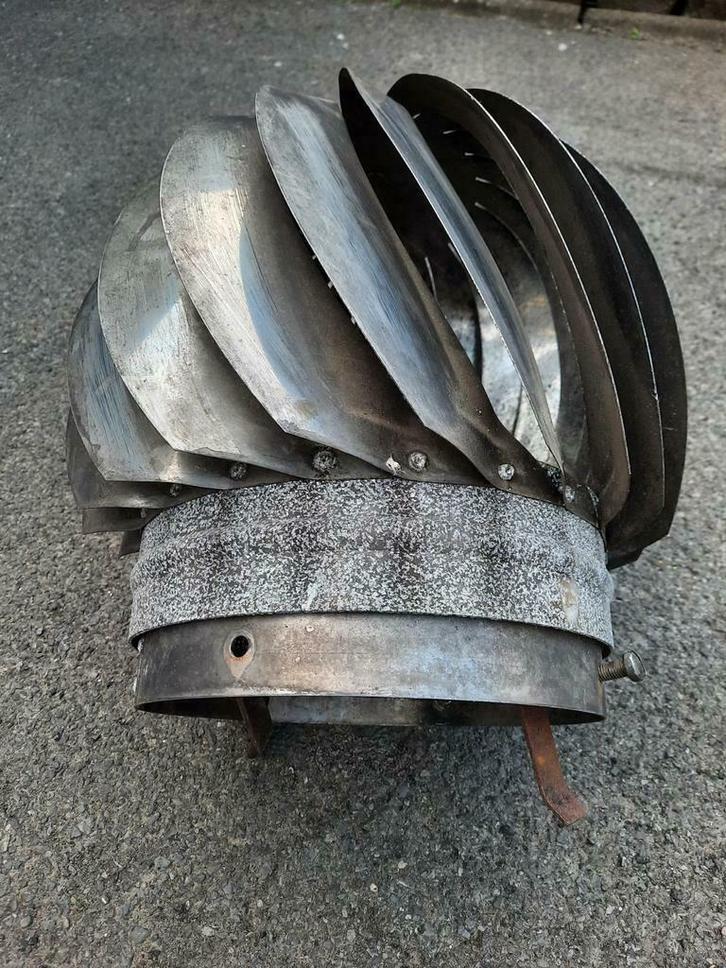 Verluchter in inox en aluminium , met vasthechtingshaken, Doe-het-zelf en Bouw, Ventilatie en Afzuiging, Gebruikt, Ophalen of Verzenden