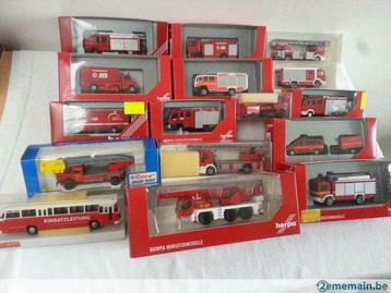 Lot Véhicules pompiers 1/87 beschikbaar voor biedingen