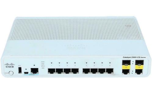 Cisco 8-poorts GB-switch - 2960CG-8TC-L, Computers en Software, Netwerk switches, Nieuw, Ophalen of Verzenden