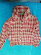 Hemdje met lange mouwen Benetton 6 jaar, Gebruikt, Meisje, Overhemd of Blouse, Ophalen of Verzenden
