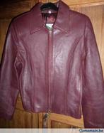 Veste cuir bordeaux, Ophalen of Verzenden, Nieuw, Maat 38/40 (M)