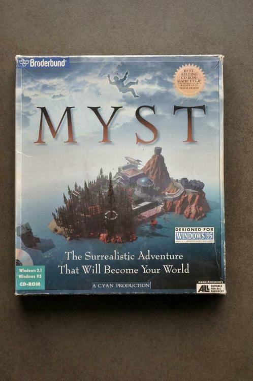 Myst - Big Box, Consoles de jeu & Jeux vidéo, Jeux | PC, Utilisé, Aventure et Action, 1 joueur, À partir de 16 ans, Un ordinateur