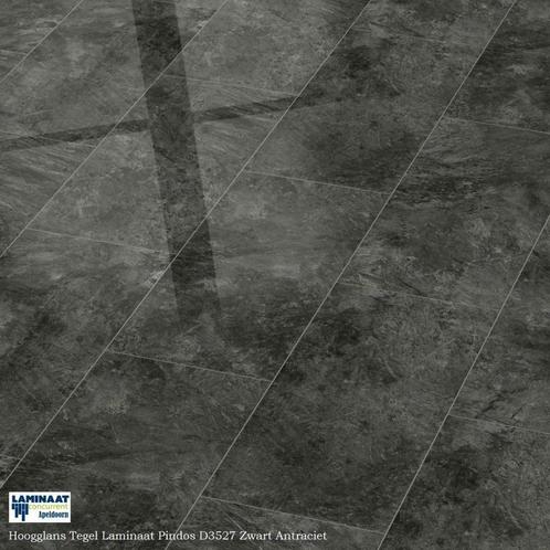 Hoogglans Tegel Laminaat Antraciet Pindos D3527 8mm dik, Maison & Meubles, Ameublement | Revêtements de sol, Neuf, Aggloméré, Beige