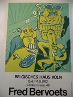 1972 Fred Bervoets affiche Belgisches Haus Köln expositie