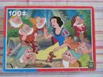 puzzle vintage Disney Blanche-Neige 100 pièces, Utilisé, Enlèvement ou Envoi