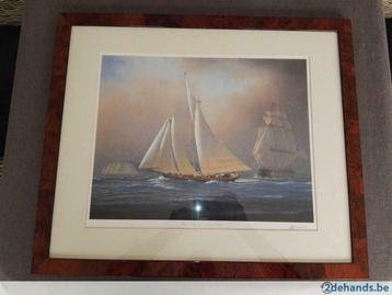 Kader litho/tekening - Three cheers for America 1851 beschikbaar voor biedingen
