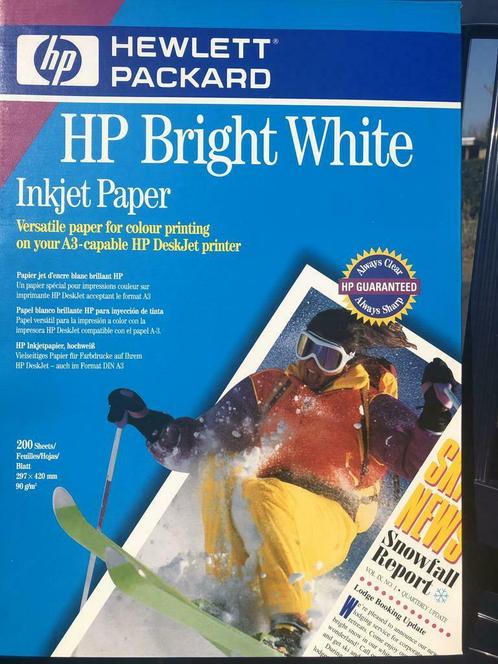 HP Bright white A3 papier, Audio, Tv en Foto, Fotografie | Fotopapier, Nieuw, Ophalen