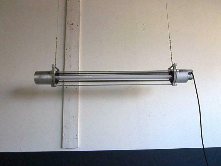 vintage industriële lamp, 5 jaar garantie, warm dimbaar led, Antiek en Kunst, Curiosa en Brocante, Ophalen