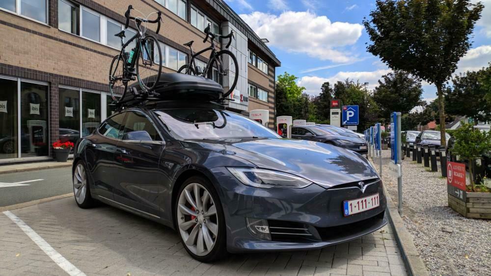 ② Tesla Model S dakkoffer en/of fietsen dragers te huur — Dakdragers —  2dehands
