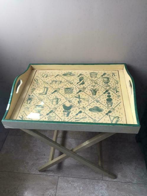 butlertray 2 stuks bijzettaffeltje, Huis en Inrichting, Woonaccessoires | Dienbladen, Ophalen