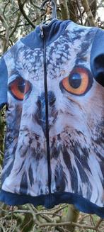 Wild vest hoodie met roofvogel uil ogen WILD 146 152, Kinderen en Baby's, Kinderkleding | Maat 146, Wild, Trui of Vest, Jongen of Meisje