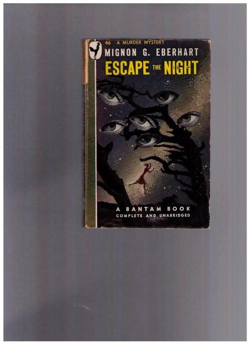 Escape the night, a murder mystery -  Mignon G.  Eberhart -, Boeken, Detectives, Gelezen, Verzenden