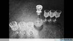 Kristal Karaf met 6 glazen, Huis en Inrichting, Glas of Glazen, Gebruikt, Ophalen of Verzenden