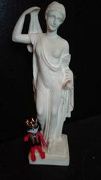 41) de Appel in de hand? waar zit ge met uw verstand!!!, Antiek en Kunst, Kunst | Beelden en Houtsnijwerken, Ophalen of Verzenden