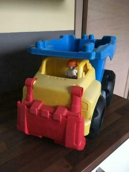 Megabloks Fill'n Dump Truck: grote kipwagen met schep, Kinderen en Baby's, Speelgoed | Overig, Gebruikt, Ophalen of Verzenden