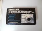 Digitale camera Traveler 7 megapixels 3x optische zoom, Audio, Tv en Foto, Fotocamera's Digitaal, Ophalen of Verzenden, Gebruikt