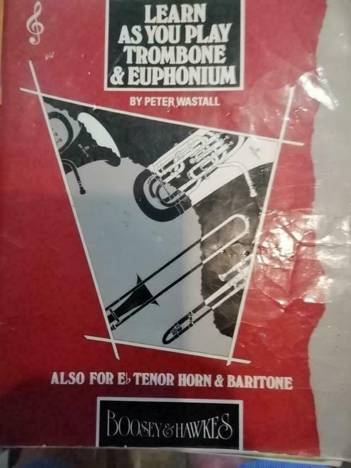 handleiding cursus trombone, Muziek en Instrumenten, Blaasinstrumenten | Trombones, Gebruikt, Ophalen of Verzenden