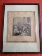 Ancienne lithoraphie DELANNOY Mathieu Molé aux barricades, Antiquités & Art, Art | Lithographies & Sérigraphies, Enlèvement ou Envoi