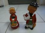 Vintage. Deux petits personnages décoratifs JULLAR H:16 et 1, Enlèvement ou Envoi
