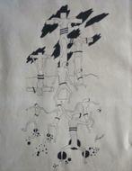 chinese inkt tekening Pierre-Louis Flouquet (1900-1967), Antiek en Kunst, Ophalen of Verzenden