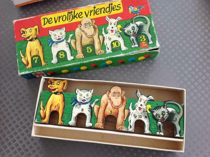 Knikkerspel de vrolijke vriendjes, Hobby en Vrije tijd, Gezelschapsspellen | Bordspellen, Gebruikt, Een of twee spelers, Drie of vier spelers