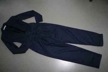 TOP donkerblauw Frankie Morello two-in-one kostuum, jumpsuit, Envoi, Comme neuf, Taille 36 (S), Bleu
