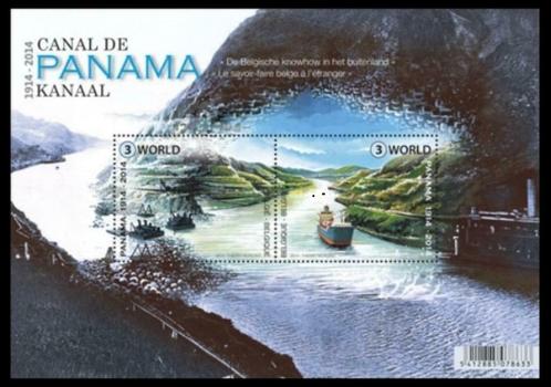 BL217 Postzegels Panama Kanaal ("World" Postzegels), Postzegels en Munten, Postzegels | Europa | België, Frankeerzegel, Postfris