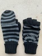 Zwart /grijs gestreept meisjes handschoenen, ongeveer 12jaar, Handschoenen, Meisje, Gebruikt, Ophalen of Verzenden