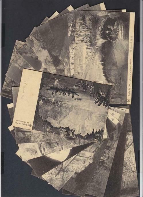 18 cartes postales anciennes retouchées Grottes de Han L02, Verzamelen, Postkaarten | België, Ongelopen, Namen, 1920 tot 1940