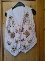 VINTAGE BOHO Beige gilet L, Ophalen of Verzenden, Maat 42/44 (L), Beige