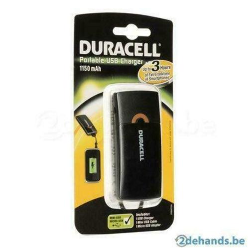 DURACELL: PORTABLE USB CHARGER 1150mAh, Telecommunicatie, Mobiele telefoons | Telefoon-opladers, Nieuw, Ophalen of Verzenden