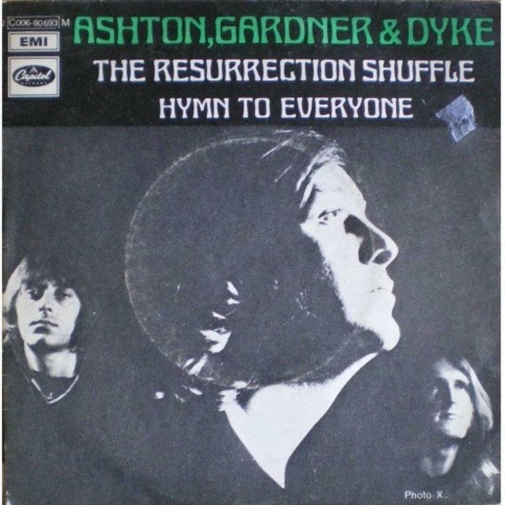 Ashton, Gardner & Dyke - Resurrection Shuffle / Hymn To Ever, CD & DVD, Vinyles Singles, Utilisé, Single, Autres genres, 7 pouces