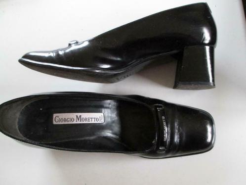 schoenen; merk Giorgio Moretto maat 39,50 lakleder zool en, Kleding | Dames, Schoenen, Gedragen, Schoenen met hoge hakken, Zwart