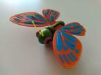 Joli jouet papillon avec mécanisme à remontoir - Vert, Comme neuf, Enlèvement ou Envoi, Découverte